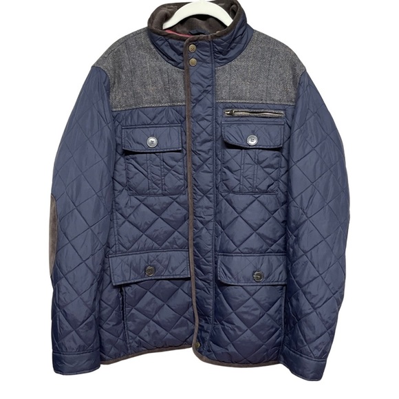 Vince Camuto Other - Vince Camuto Quilted Zip Front Kacket with Elbow Patches.  Size: Medium